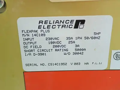USED RELIANCE ELECTRIC 14C109
