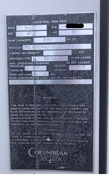 USED 2003 COLUMBIAN,  PEABODY,  TEC TANKS 12' X 56' ;  11' X 31'