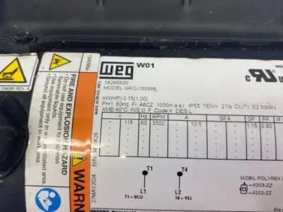 25U346 | Graco  EGP Transfer Pump 8 gpm 115VAC - New Other