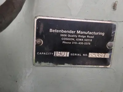 2010 BETENBENDER 12-190T Press Brakes-Hydraulic Power | Asset Exchange Corporation (5)