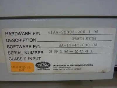 USED BARBER COLMAN 41AA-22003-200-1-05