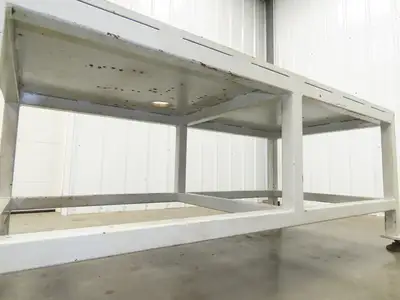 5/8" Steel Top Machine Base Welding Table Work Bench 65x31" Top 28-31" H