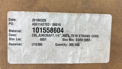 New | in-Stock McMaster Carr 1/4 7x19 Galv Lift Assemblies Indiana US | J&J Industrial Supply #1352408