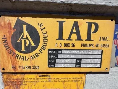 USED INDUSTRIAL AIR PRODUCTS 245 ASW CL 4 ARR. 8