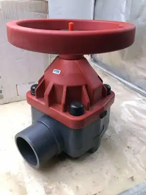 Chemtrol G45CD E Manual 3″ Spigot PVC Diaphragm Valve 150PSI -NIB