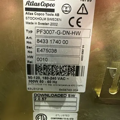USED ATLAS COPCO PF3007-G-DN-HW