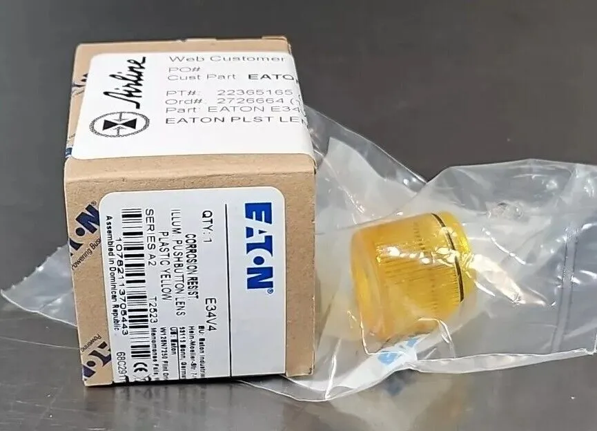 ERI Eaton E34V4 Illum. push button lens Loc4E21