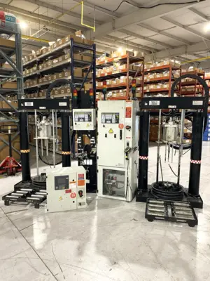 SCA | Atlas Copco  Adhesive Drum Dispensing System, Pumps and Controls - Used
