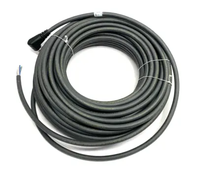 USED LUMBERG AUTOMATION FEMALE 90° POWER CABLE SINGLE END M23 19-PIN