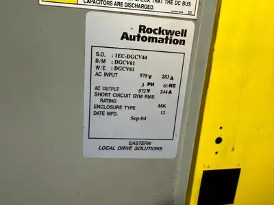Allen-Bradley 250 HP 20G1ANE242AN0NNNNN AC DRIVE AIR COOLED POWERFLEX 755 600V