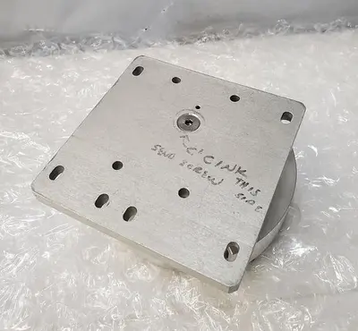MICROSCOPE STAGE FIXTURE STAINLESS STEEL