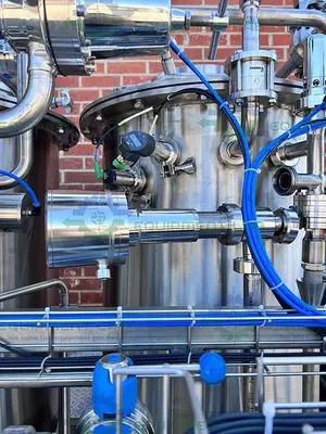 NEW CENTEC EMULSIFICATION SKID 10 GPM W/ 2 - 200L TANKS, FRISTAM FSP POWDER MIXER