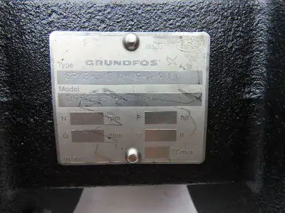 Grundfos SPK8-3/2 A-WB-A-RUUV Vertical Immersion Coolant Pump 3/4HP 40GPM 230V