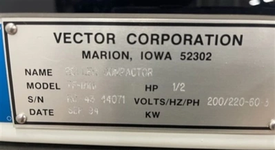 Used VECTOR _UNKNOWN_ Chilsonators Connecticut US | DMC Industries #1281527