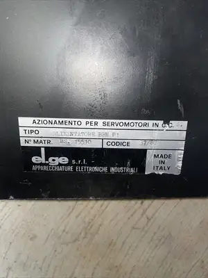 EL.GE BRM-P1,TYPE BRM-PI SERVO DRIVE POWER SUPPLY,ELGE BRM-P1,SD- Used @3A