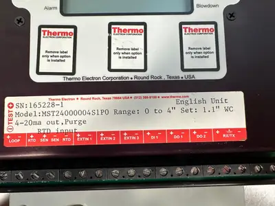 Used Thermo Scientific MST24000004S1P0 Flowmeters South Carolina US | Palmetto Automation #1508070