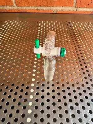 Used CHEMGLASS FLOW CONTROL ADAPTER, 90 DEGREE, 24/40 INNER JOINT, W/ PTFE STOPCOCK Glassware - Other California US | Equipment Lab #1411869