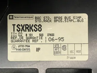 USED TELEMECANIQUE TSXRKS8 RACK + CARDS