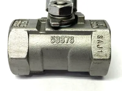 Used Sharpe Stainless Ball Valve CF8M 1" NPT Pump & Valve Parts Michigan US | Maverick Industrial Sales #1392924