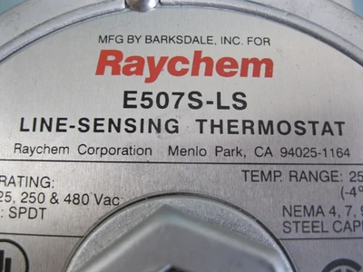Raychem E507S-LS Line Sensing Thermostat 25-325F° NEW G13