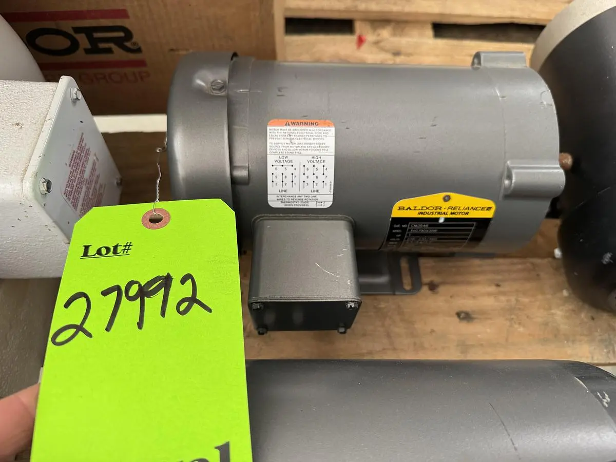 USED BALDOR RELIANCE INDUSTRIAL MOTORS CM3546