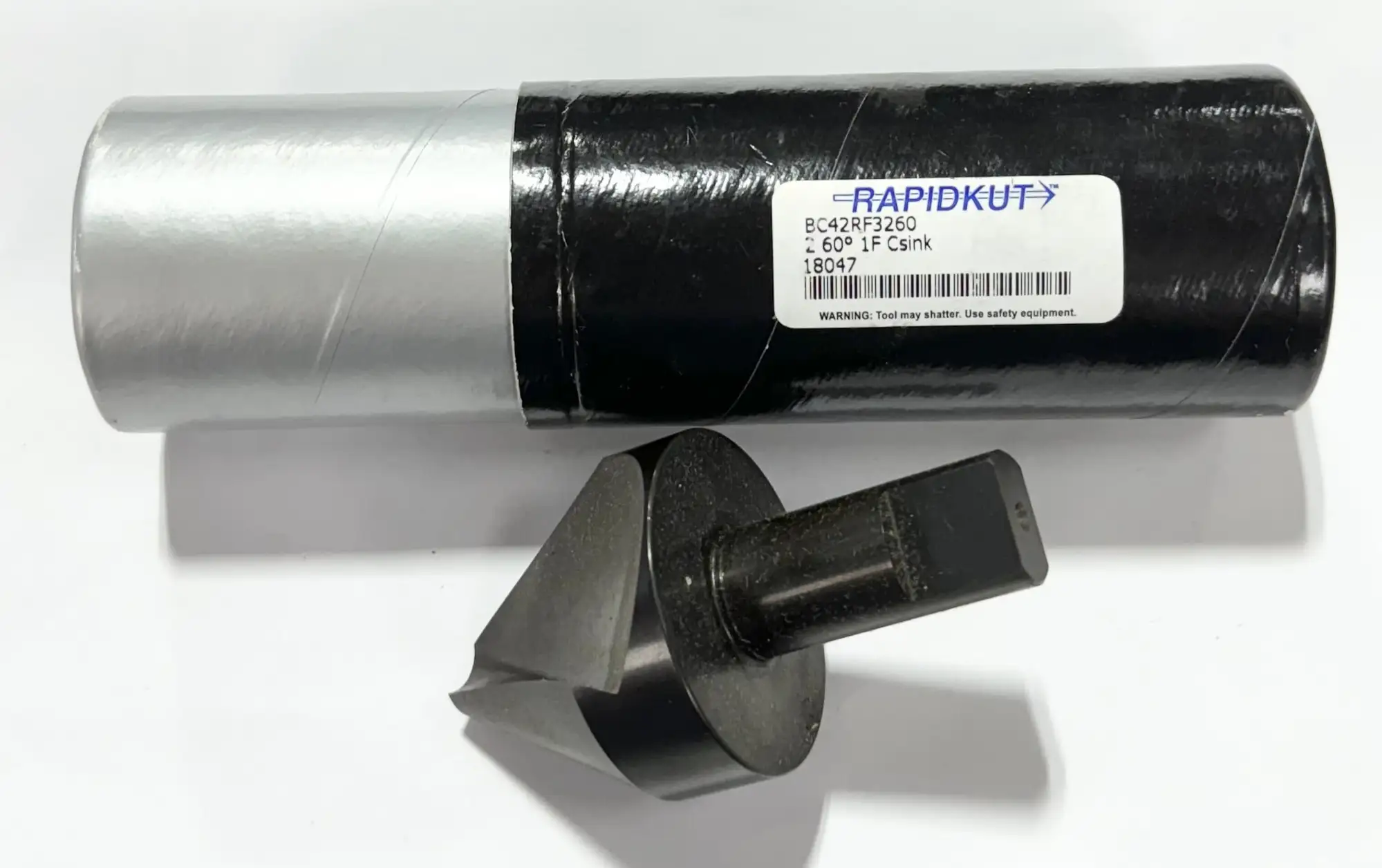 RapidKut 2" HSS 1 Flute Countersink 60° 3/4" Shank