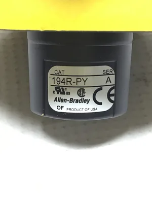 Allen-Bradley 194R-PY Red and Yellow Disconnect Switch Operating Handle Ser A