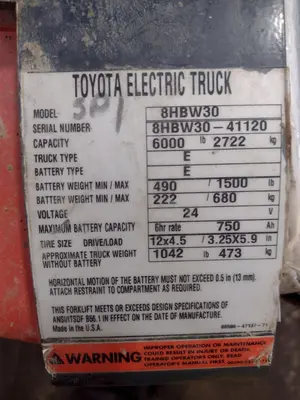 USED TOYOTA 8HBW30