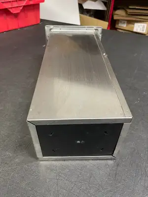 Used San Jamar Used San Jamar H2001CLSS In-Counter Fullfold Napkin Dispenser Restaurant Front of House Furnishings Illinois US | Falcon Restaurant Supply #1376199