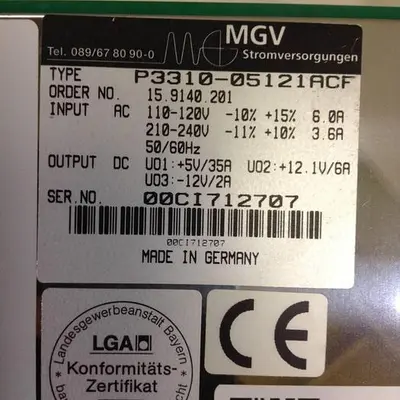 USED MGV P3310-05121ACF