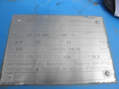 USED FLENDER KLN280