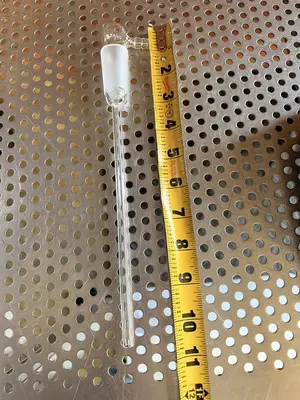 Used CHEMGLASS CG-1014-E-01 ADAPTER 24/40 INNER JOINT 90 DEGREE BENT 200 MM LENGTH Glassware - Other California US | Equipment Lab #1469368