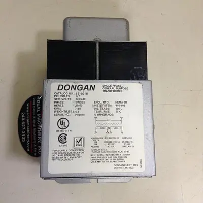 Used DONGAN 35-4015 Transformers Michigan US | Ideal Machinery #1284035