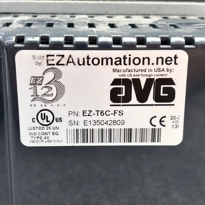 Used EZ Automation EZ-T6C-FS Automation Control (HMI) California US | Davliegogo LLC #1706201