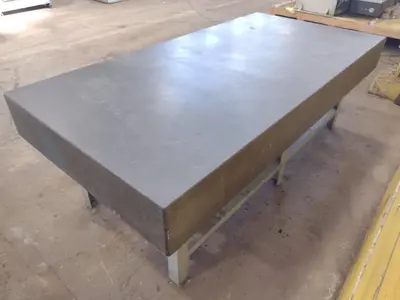 8' X 4' X 10" CHALLENGE PRECISION LAYOUT INSPECTION GRANITE TABLE: STOCK #23809