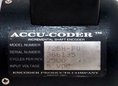 USED ENCODER PRODUCTS 725H-PU ACCU-CODER 725HPU