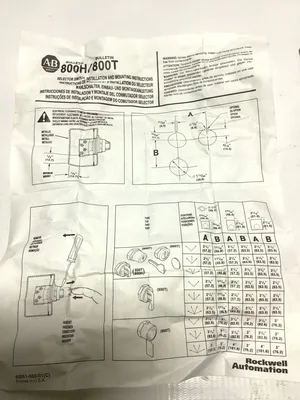 Allen Bradley 800T-H2 Selector Switch 800T-XA Series T Type 4 & 13