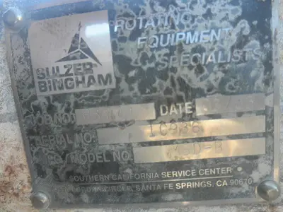 USED SULZER BINGHAM 3X6X9 MSD-B