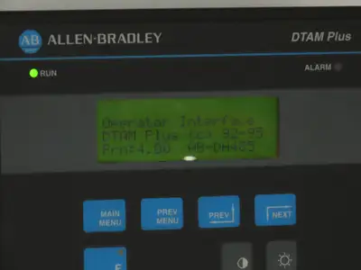 Allen Bradley 2707-L8P2X DTAM Plus HMI Control Panel Ser C Rev C