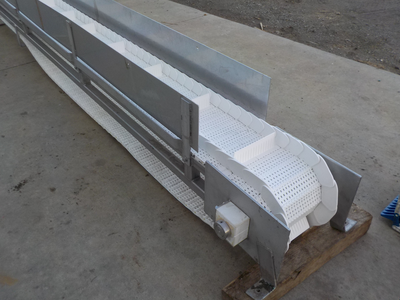 Commercial Stainless Steel Poly Conveyor Unit, Reduce Gear Box Drive, Extra Poly Belt, 10'' Width, 1...