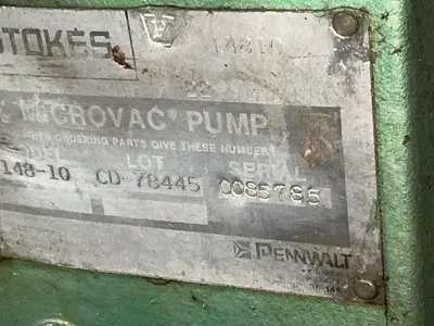 Used PENNWALT STOKES 14810 Vacuum Pumps Ohio US | HGR 24 #1567082