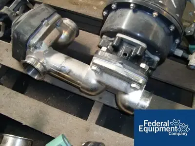 USED ITT 2" / 2" ITT PURE FLOW VALVE SET, 316L S/S