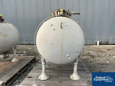 USED Pfaudler 500 Gal Pfaudler Glass Lined Horizontal Chemstore Receiver Tank, 55#