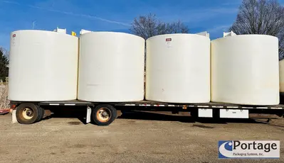 USED PROTECTOPLAS CO. 5000 GALLON POLY TANK