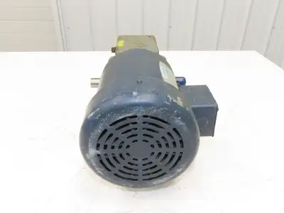 Leeson Gearmotor .5Hp 230/460V 15:1 Boston Gear Reducer 115rpm Dual Shaft 56C