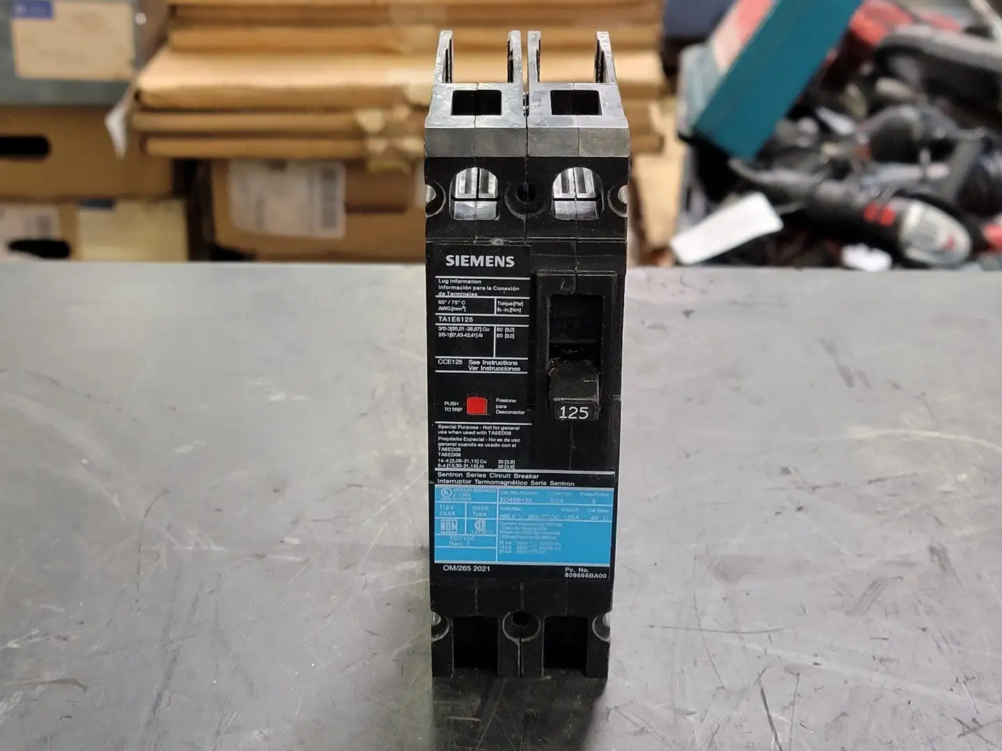 USED SIEMENS ED42B125
