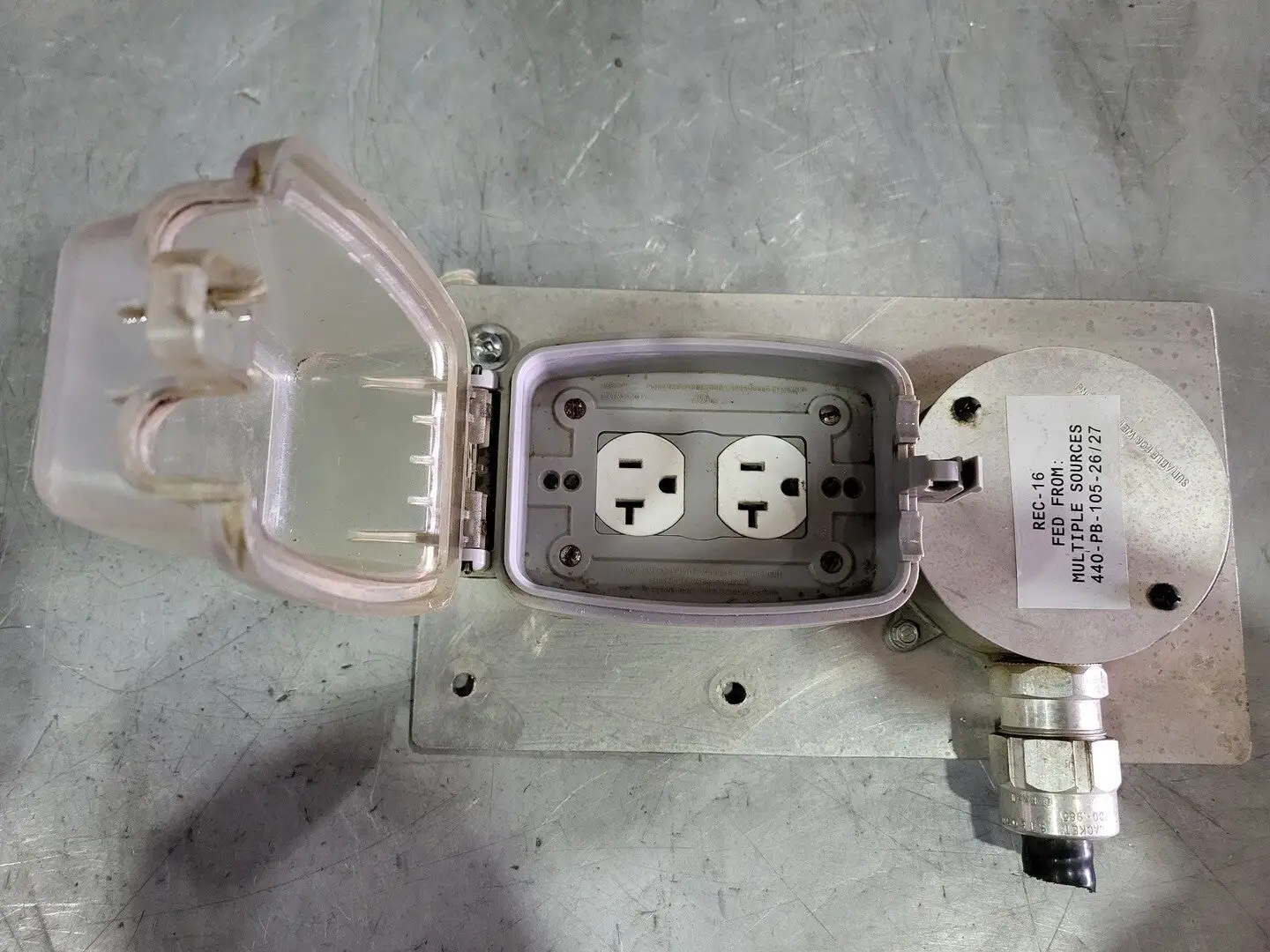 2 Gang Receptacle Outlet w/ Junction box