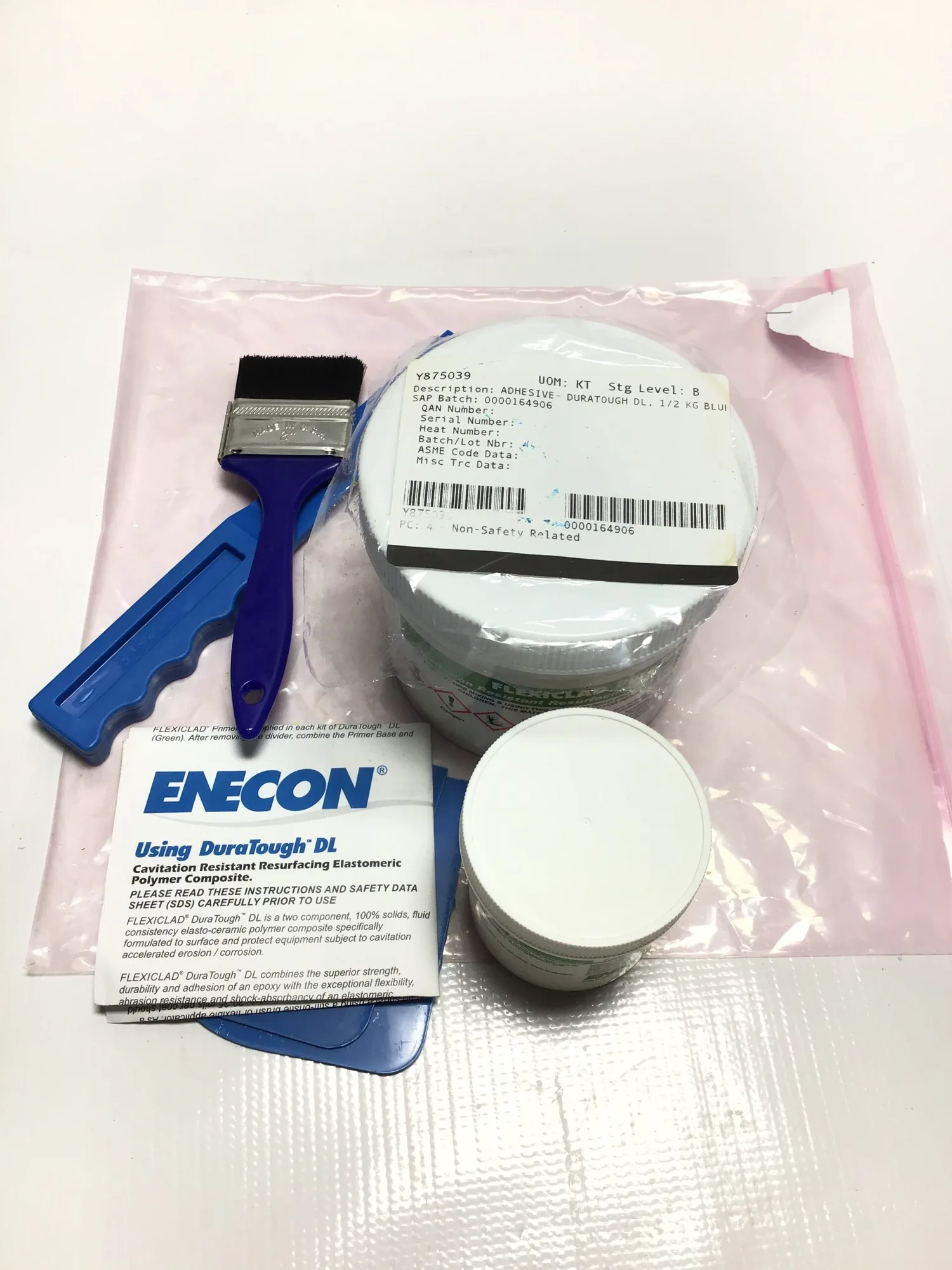 Enecon DuraTough Y875039 Cavitation Resistant Resurfacing Elastomeric Polymer Composite