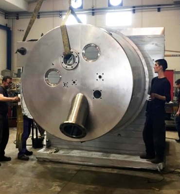 RINA 700F 1400 x 700mm peeler centrifuge, 316SS.
