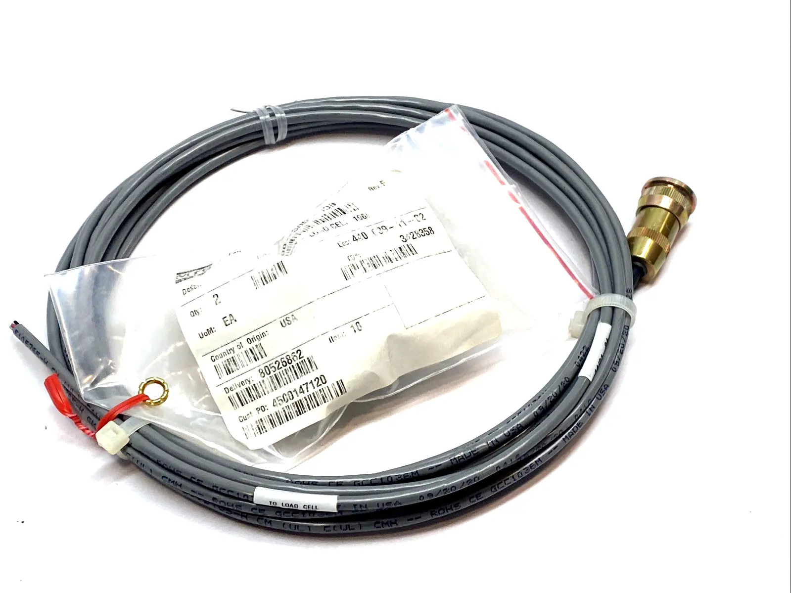 USED CAROL 22 AWG 4‑CONDUCTOR CONTROL CABLE